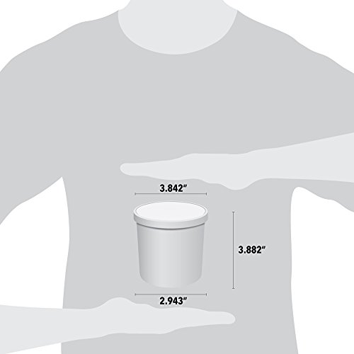 16 oz Freezer Containers And Lids - With Non-vented Lids to Prevent Freezer Burn - Premium Heavy Duty Ice Cream Containers! Frozen Dessert Supplies - 10 Count - Thumbnail 4