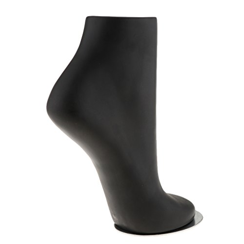 Prettyia White/Black/Natural Anklet Socks Sox Foot Mannequin 3 SIZE AVAILABLE - Small, Black