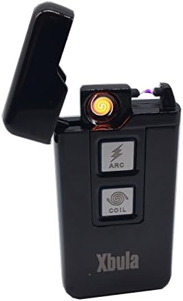 Xbula Dual Use ArCoil USB Lighter Rechargeable Windproof Flameless Electronic Premium Arc+Coil With Luxury box