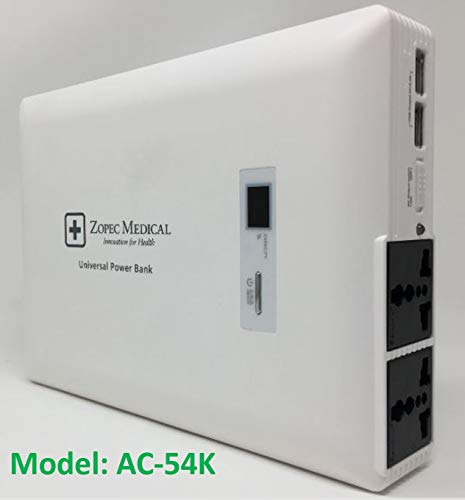 Zopec CPAP Battery Model AC-54K (2-3 Nights). Works with All Machine Brands. No Adapters Needed. Smallest, Lightest, Longest Lasting Travel Battery of Its Kind. FAA/TSA Compliant for Carry-On Luggage.