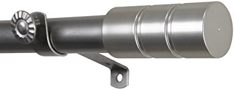 Greyor Adjustable Curtain Rod in 28-48 inch, Satin Nickle