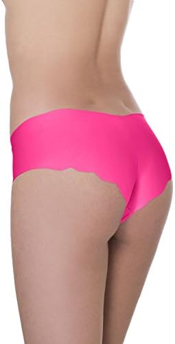 Hipster Panties – Invisible Cut - Seamless Design - Breathable Fabric - Perfect Fit! (Small, Pink)