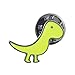 MJartoria Animal Cactus Dinosaur Patch Cartoon Brooch Pin Badges Set for Clothes Bags Backpacks (Dinosaur 5PCS)