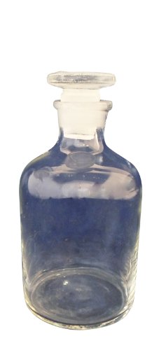 Ajax Scientific Glass Narrow Mouth Reagent Bottle with Stopper, 125ml