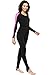 Phantom Aquatics Snorkeling Swim Lycra Skin Full Suit Wetsuit, Black/Pink, Small
