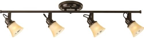 Progress Lighting P3331-20TWB GU10 Wall Ceiling Mount Rail, 4-50-watt