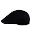 NYFASHION101 Fashionable Solid Color Unisex Cotton Duck Bill Newsboy Ivy Cap, Black