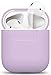 elago Silicone Case Designed for Apple AirPods Case Cover for AirPods 1 & 2 - Extra Protection, Front LED Visible, Supports Wireless Charging (Lavender) primary