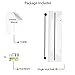 Rustic State Wall Mount Wood Floating Shelves with Metal Rail & Towel Bar - Spice Rack Display - Kitchen, Bathroom, Living Room, Bedroom Wall Décor Storage Organizer - White