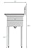 KoolMore 2 Compartment Stainless Steel NSF Commercial Kitchen Prep & Utility Sink with Drainboard - Bowl Size 12