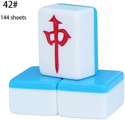 麻雀tile 3 77 2 76 1 9cm 楽器 音響機器 B08576gmt1 シューズ バッグ Blue 麻雀 壁紙を送信 手遊び麻雀 Color スカイブルー麻雀144枚 ハンド麻雀 家庭用麻雀 麻雀 ゲーム レジャーギフト Size