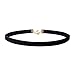 JANE STONE Classic Adjustable Velvet 90s Gothic Choker Necklace for Women(Fn2087-Black)