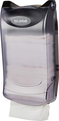 image for San Jamar H5003P Venue Wall Mount Interfold Napkin Dispenser, 600 Capa