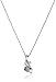 Amazon Collection Sterling Silver and Diamond Calla Lily Pendant Necklace (0.02 cttw, I-J Color, I2-I3 Clarity)