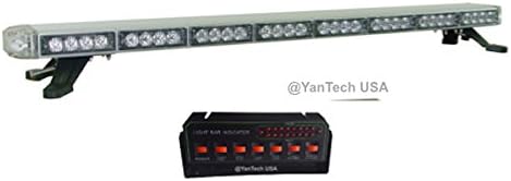 50" Amber LED Light Bar Flashing Warning Tow/Plow Truck Wrecker Emergency Light Take Down & Alley & Brake/Turn Signal Lights w/LED Driver - USA Warranty w/Lifetime Service