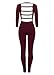 Bluewolfsea Women's Sexy Club Bodysuit Long Sleeve Bandage Bodycon Jumpsuit Romper