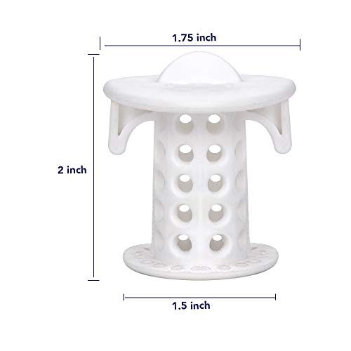 Ostrichy Hair Catcher Shower Drain, Bathtub Hair Drain Catcher, Silicone Shower Hair Drain Catcher Shower Drain Hair Trap Protector for Bathroom, Kitchen, Shower Room, Snare, 2 PCS Drain Hair Catcher