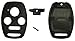 Replacement Key Fob Shell Fit for Honda Accord Civic EX Pilot 4 Buttons Keyless Entry Remote Case Car Key Housing (Casing Only)