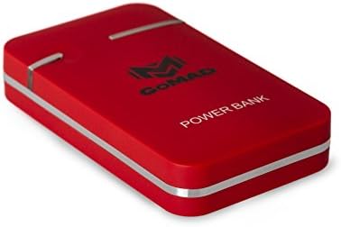 Power Bank Portable Charger - GoMAD® Power Bank 7800mah - USB Portable Charger for All Major Brand Devices – Lightweight With Dual 5V 1A Output Ports – LED Flashlight – GoMAD® Power AnyTime or AnyPlace! (Red)