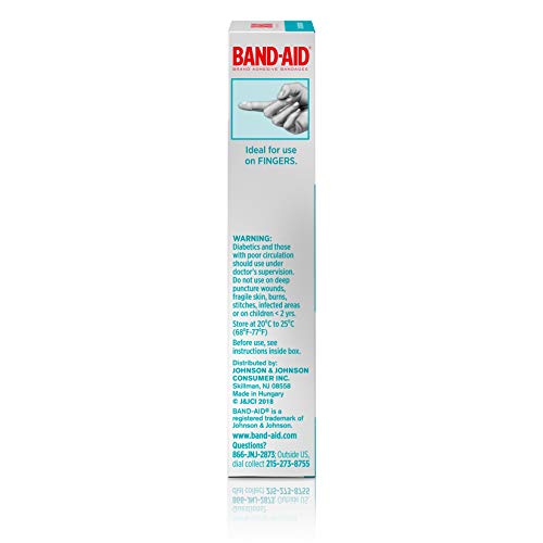 BandAid Brand Hydroseal Finger Adhesive Bandages for Wound Care and