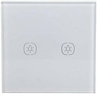 Interruptor de botn Inteligente LLD 2 4G 2 Botones Smart Switch de Pared de luz Soporte de AlexaPgina Principal de Google de Control de Voz EE UU Enchufe Interruptor de la Pared del Panel de v