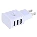 Coohole US Travel 5V 2A 3Ports USB EU Wall AC Adptive Fast Charger Adapter For Samsung