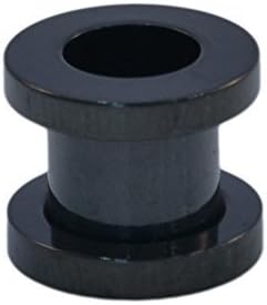 The Emporium Direct SCREW ON 316 Stainless Steel Metal Ear Tunel VARIOUS SIZES AND COLOURS