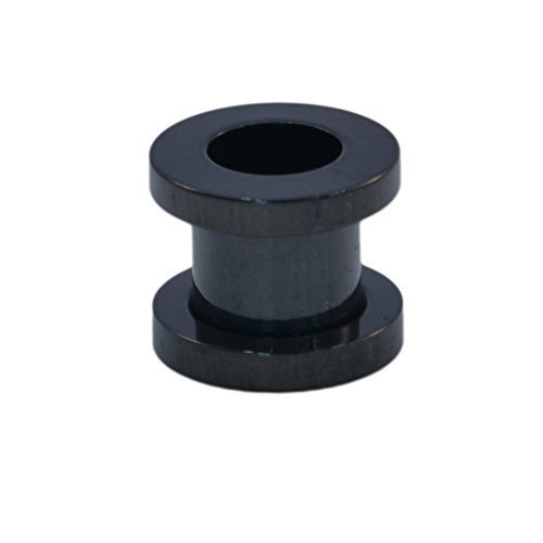 The Emporium Direct SCREW ON 316 Stainless Steel Metal Ear Tunel VARIOUS SIZES AND COLOURS