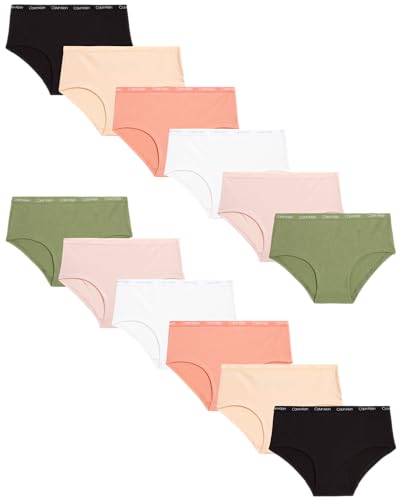 Calvin Klein Girls' Underwear - 12 Pack Seamless