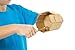 Nino Percussion NINO556 Wood Stirring Drum With Handle & Beater, Natural Finish