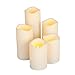Everlasting Glow LED Resin Candle, Set of 5, 2-3x4
