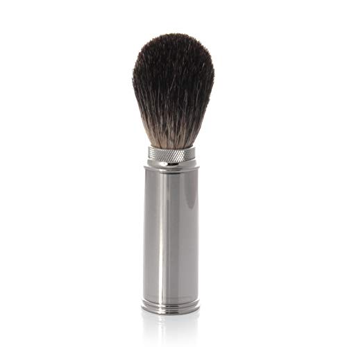 Silver Tube Golddachs 100% Badger Hair Travel Shaving Brush, Pack of 1