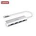 Lenovo USB C Hub, 4-Port USBC to USB 3.0 Adapter, Ultra Slim USB C Data Hub, Compatible for MacBook Pro 2017 iMac, Google ChromeBook Pixelbook, XPS, Samsung S9, S8 & More USB Type C Devices
