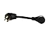 ABN 50 AMP RV Power Cord, 50A Male to 30A Female RV Plug Dogbone Electrical Adapter, Camper Generator Power Cable