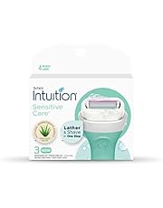 Schick Intuition Sensitive Skin Womens Razor Refills with Vitamin E & Aloe, Pack of 3