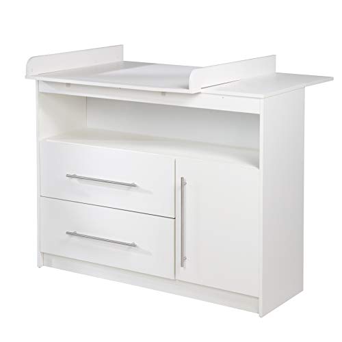 roba Zimmerset 'Maren', inkl. Kombi-Bett 70 x 140 cm, Wickelkommode breit & Schrank 3-türig Weià – Bild 3