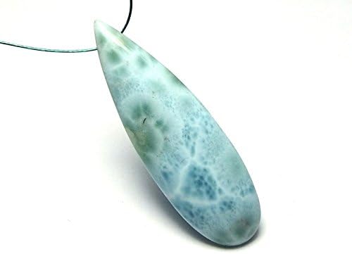 LARIMAR 40mm Teardrop Bead AAA NATURAL Dominican Republic /T1