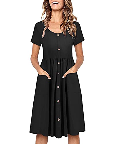 midi skater dress with pockets