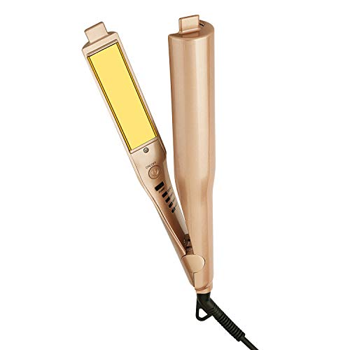 Hair Straightener, YUSONG 2-in-1 Professional Hair Curling Iron Titanium-Plated PTC Instant Heat Flat Irons Curlers for Women Hair Styling Tools Salon Appliance with Anti-Scald Handle