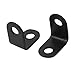 uxcell 16mmx10.5mmx16mm 90 Degree Metal Angle Brackets Corner Braces Black 100pcs