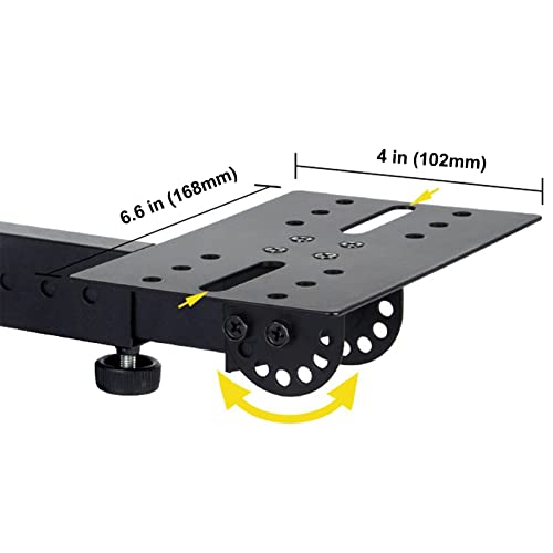 SPS-508 Speaker Wall Mount Stand, Rotatable Angle, Adjustable Swivel Tilt Speaker Mount Bracket, Home Surround Sound System 100 lbs Capacity (2 Packs, Black)