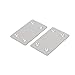 Uxcell a16063000ux0277 60mm x 38mm x 1mm Stainless Steel Corner Brace Flat Mending Repair Plate (Pack of 8)