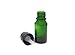 ljdeals 10ml Green Essential Oil Bottle with Euro Dropper Black Cap Glass Bottles Pack of 24