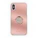 Kate Spade New York Gift Set Bundle | for Apple iPhone Xs Max and | Protective Phone Case [Scalloped (Rose Gold Glitter/Clear)] and Stability Ring Stand [Spade Rose Gold Glitter]