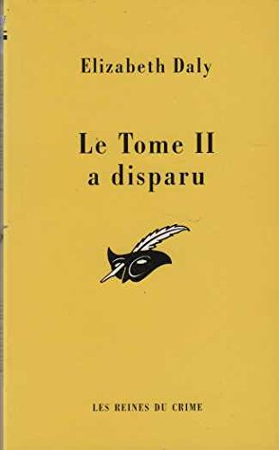 Le  tome II a disparu