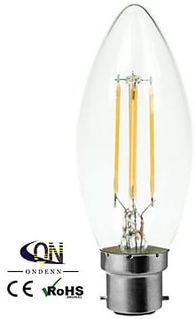 B22 4 W 4 COB 400 2800-3200K K Warm White A Dimmable Candle Bulbs AC 220-240/AC 110-130 V , warm white-110-120v