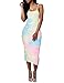 Ninimour Women's Solid Sleeveless Side Slit Bodycon Dress