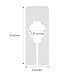 60 Pack Plastic Closet Dividers for Hanging Clothes, Blank White Tags for Department Stores, Clothing Rack Size Separator Hangers for Boutiques, Warehouses 5 x 2 inches
