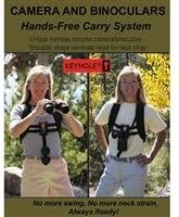 KEYHOLE Hands-Free Camera and Binocular System with Shoulder Straps, Black