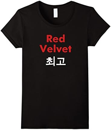 Womens Red Velvet Biggest Fan Shirt Large Black